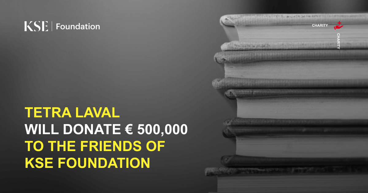 Tetra Laval will donate € 500,000 to the Friends of KSE Foundation