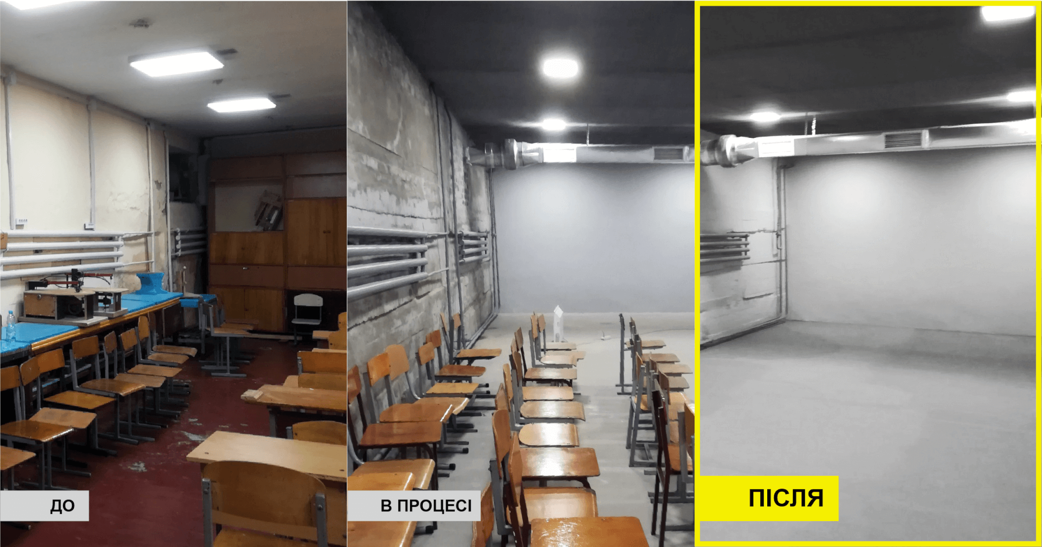 У Вінницькому ліцеї №17 завдяки внеску ТРЦ Sky Park та програмі KSE Foundation облаштоване надійне укриття