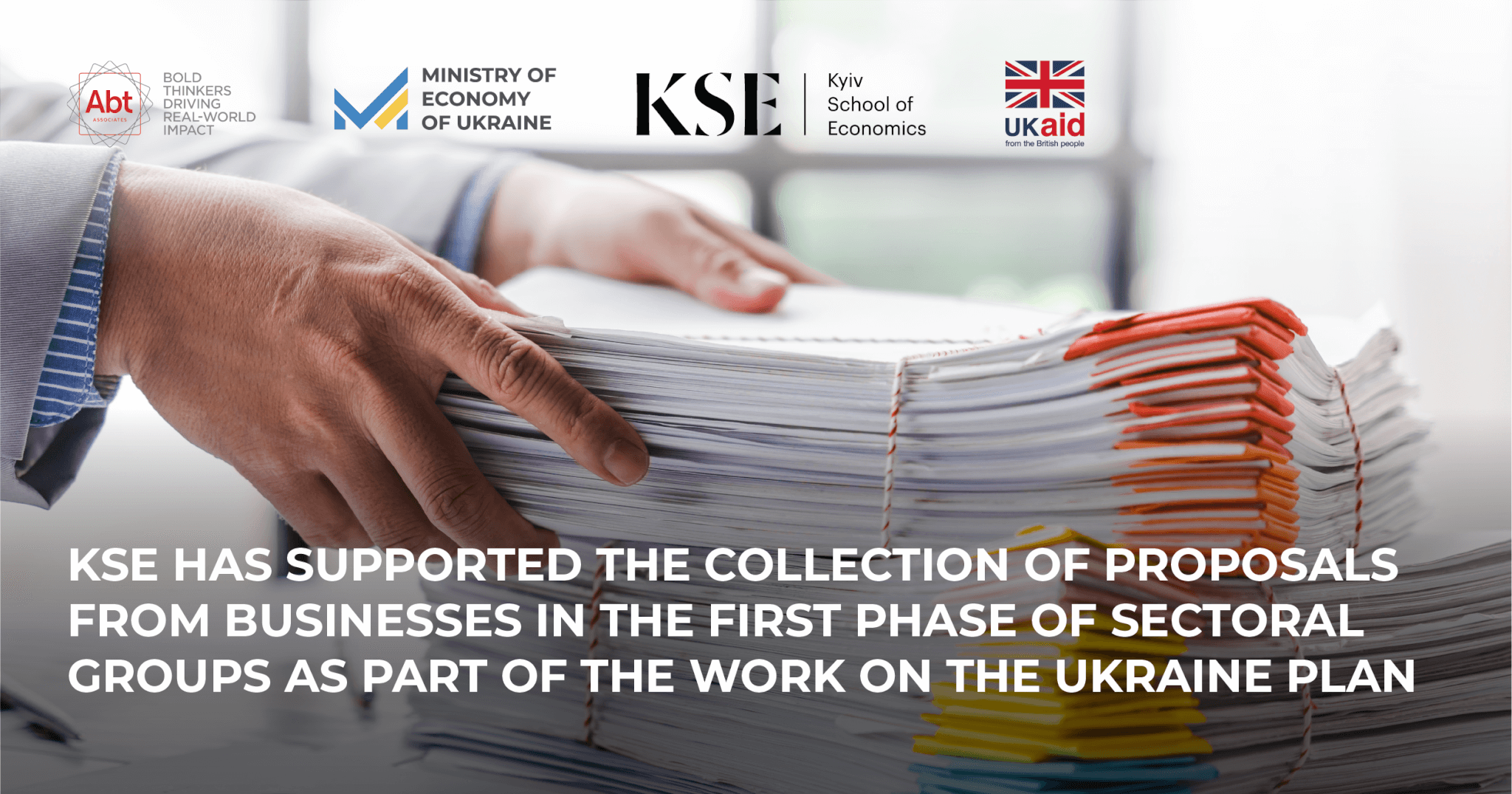 KSE has supported the collection of proposals from businesses in the first phase of sectoral groups as part of the work on the Ukraine Plan