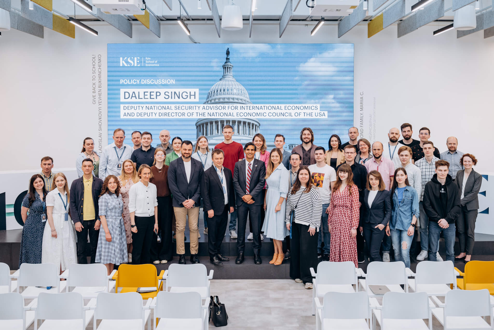 Kyiv School of Economics hosted a meeting with Daleep Singh, Deputy National Security Advisor