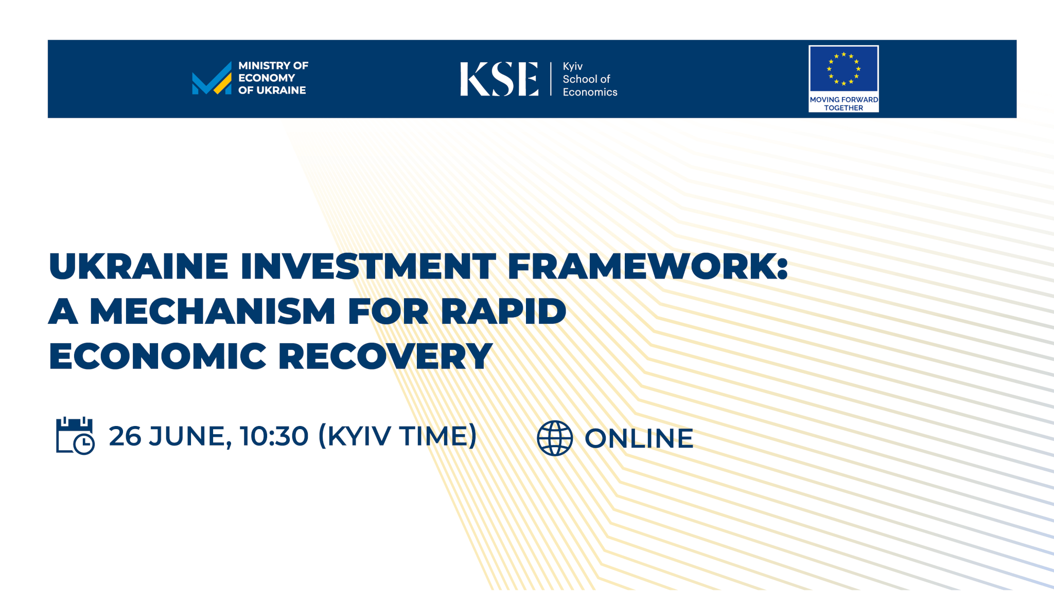 Roundtable “Ukraine Investment Framework: A Mechanism for Rapid Economic Recovery” to be held at KSE