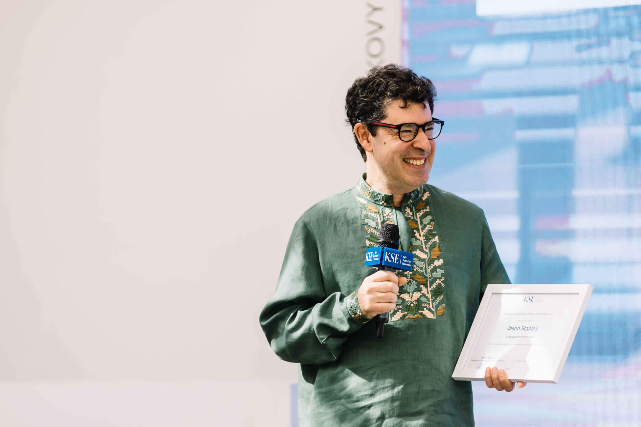 American philosopher, Yale University professor Jason Stanley became an Honorary Professor at the Kyiv School of Economics