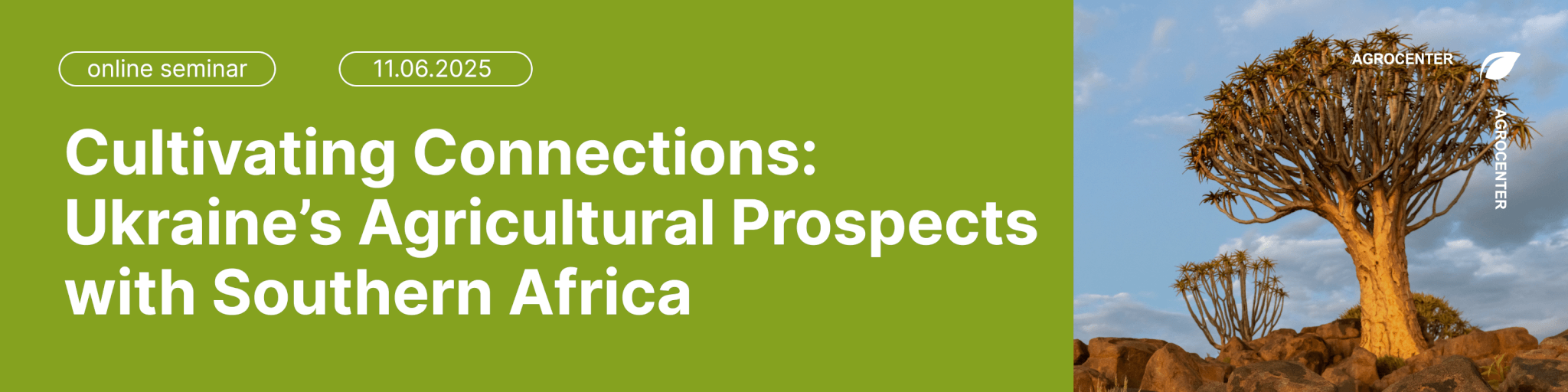 Online seminar. Cultivating Connections: Ukraine’s Agricultural Prospects with Southern Africa