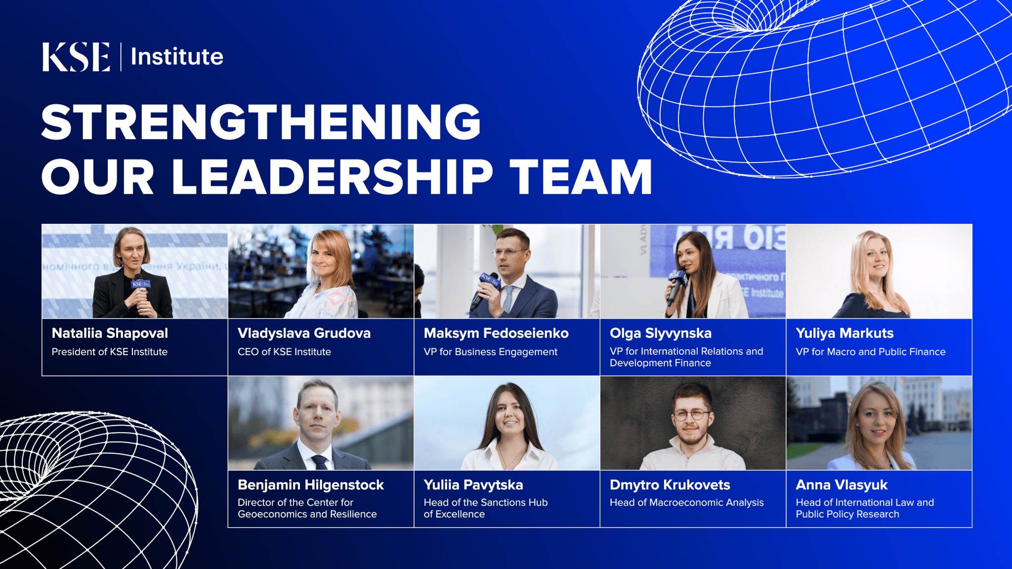 KSE Institute Strengthens Its Leadership Team with Three Vice Presidents
