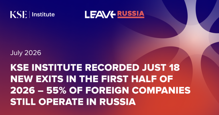 565 international companies have fully exited Russia, but 55% of foreign companies still operate in Russia – KSE Institute